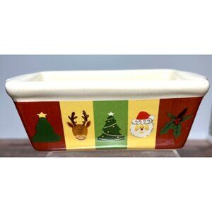 Nantucket Mini Holiday-Themed Ceramic Loaf Pan